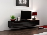 TV stolík Vigo (čierna/čierny lesk) 140cm