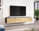 TV stolík Vigo (čierny/dub wotan)