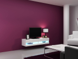 TV stolík VIGO NEW 140 (biela/biely lesk)