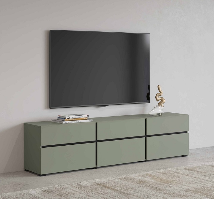 Cross Tv stolík 3D3S zelená/čierna