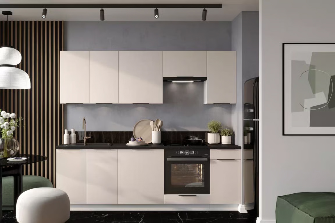 Kuchynská linka Sonja 240 cm pieskovo béžová